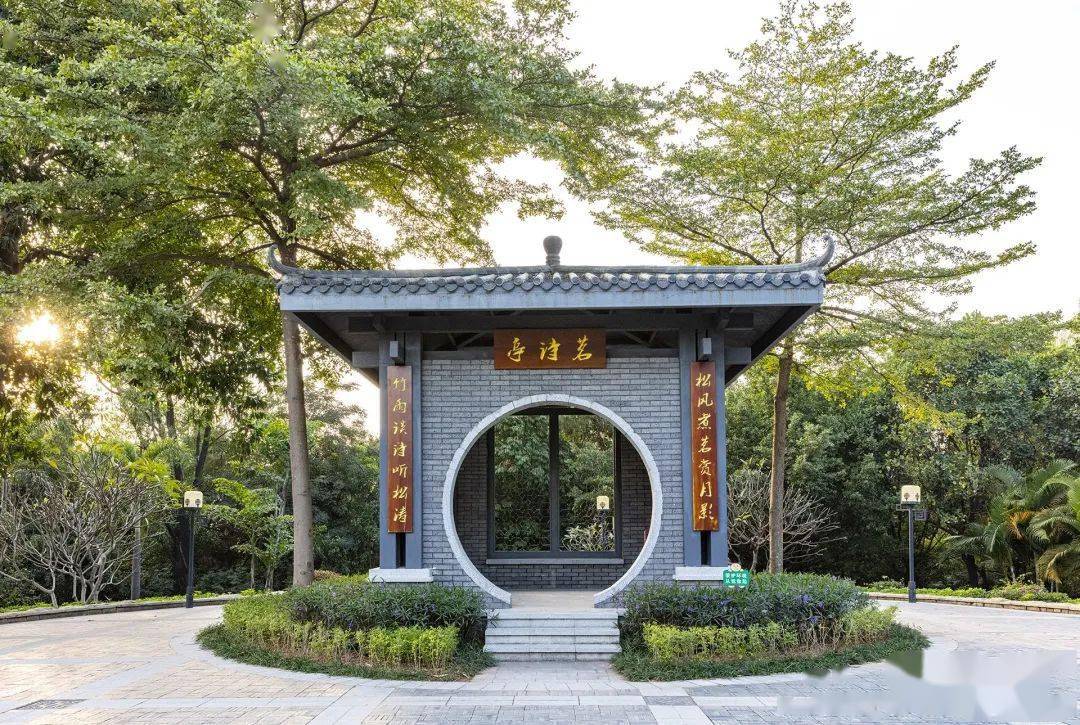 深圳園林作品舊貌變新顏清湖文化公園改造已完成文化主題公園再1