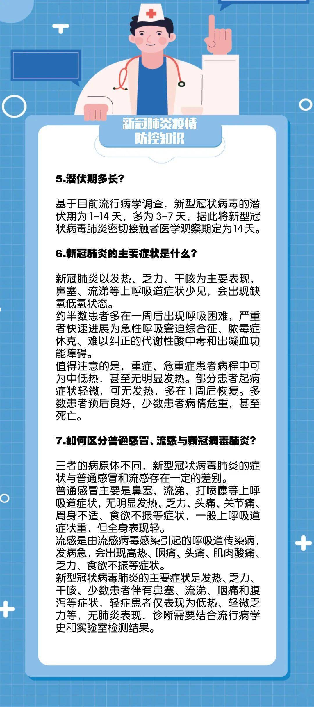 重点疫情防控不松懈新冠知识记于心