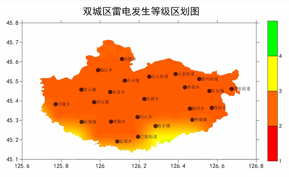 雙城區雷電易發區