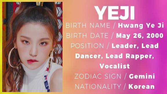 jyp2019新女团itzy5名成员个人介绍