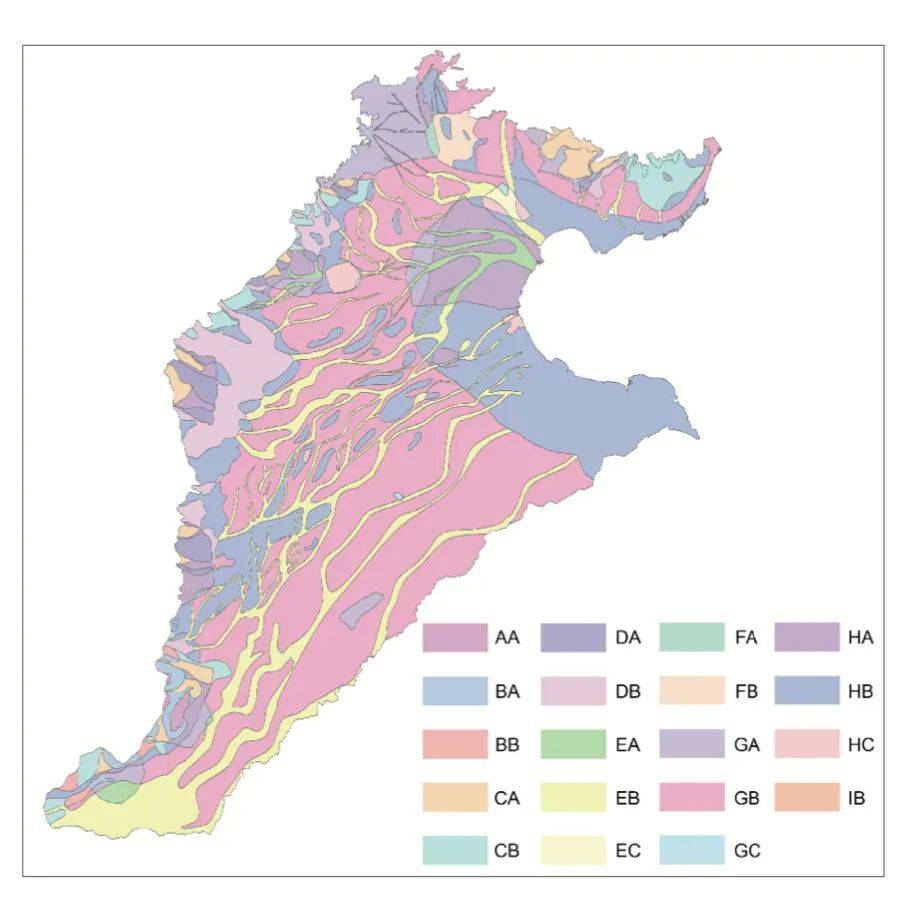 華北平原生態地質系統分類圖該項目由中國地質調查局水文地質環境地質