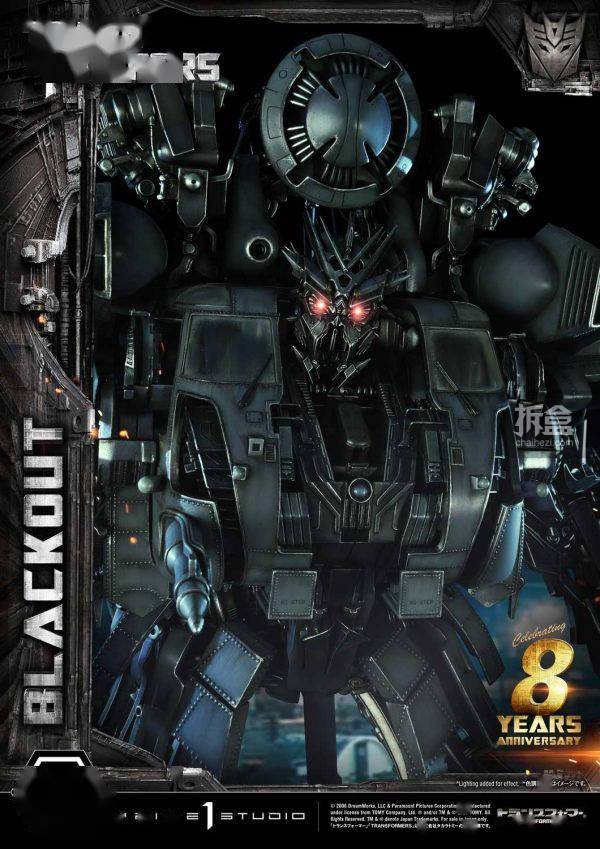 prime 1 studio 变形金刚 眩晕 blackout 雕像_电影