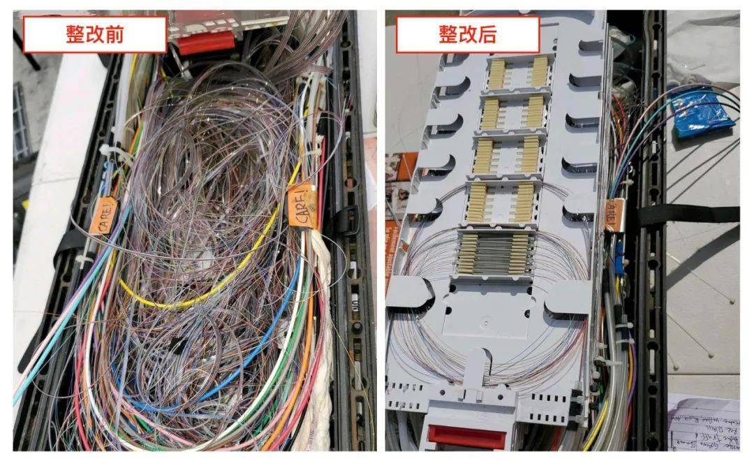 理线前vs理线后!(附机房理线大全)_光纤