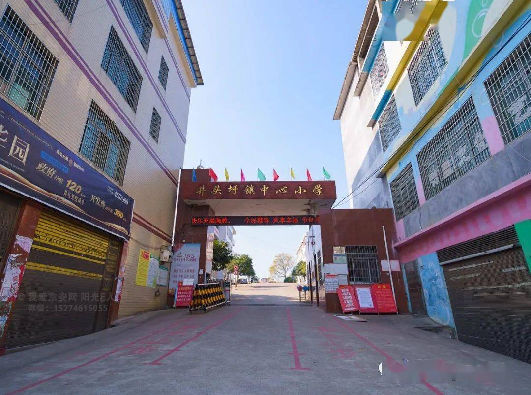 航拍学校系列:东安县井头圩镇中心小学(视频 照片)