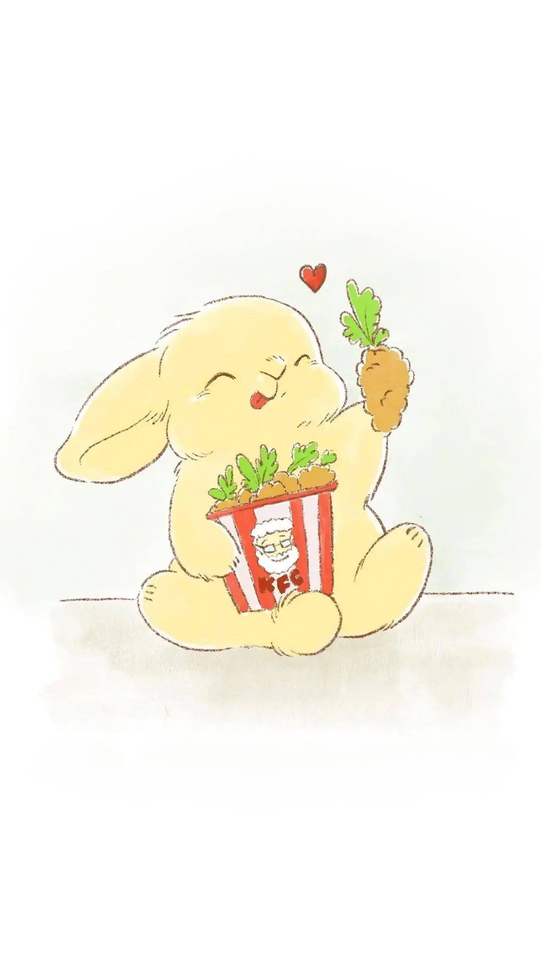 可爱的小兔子甜味弥漫图片