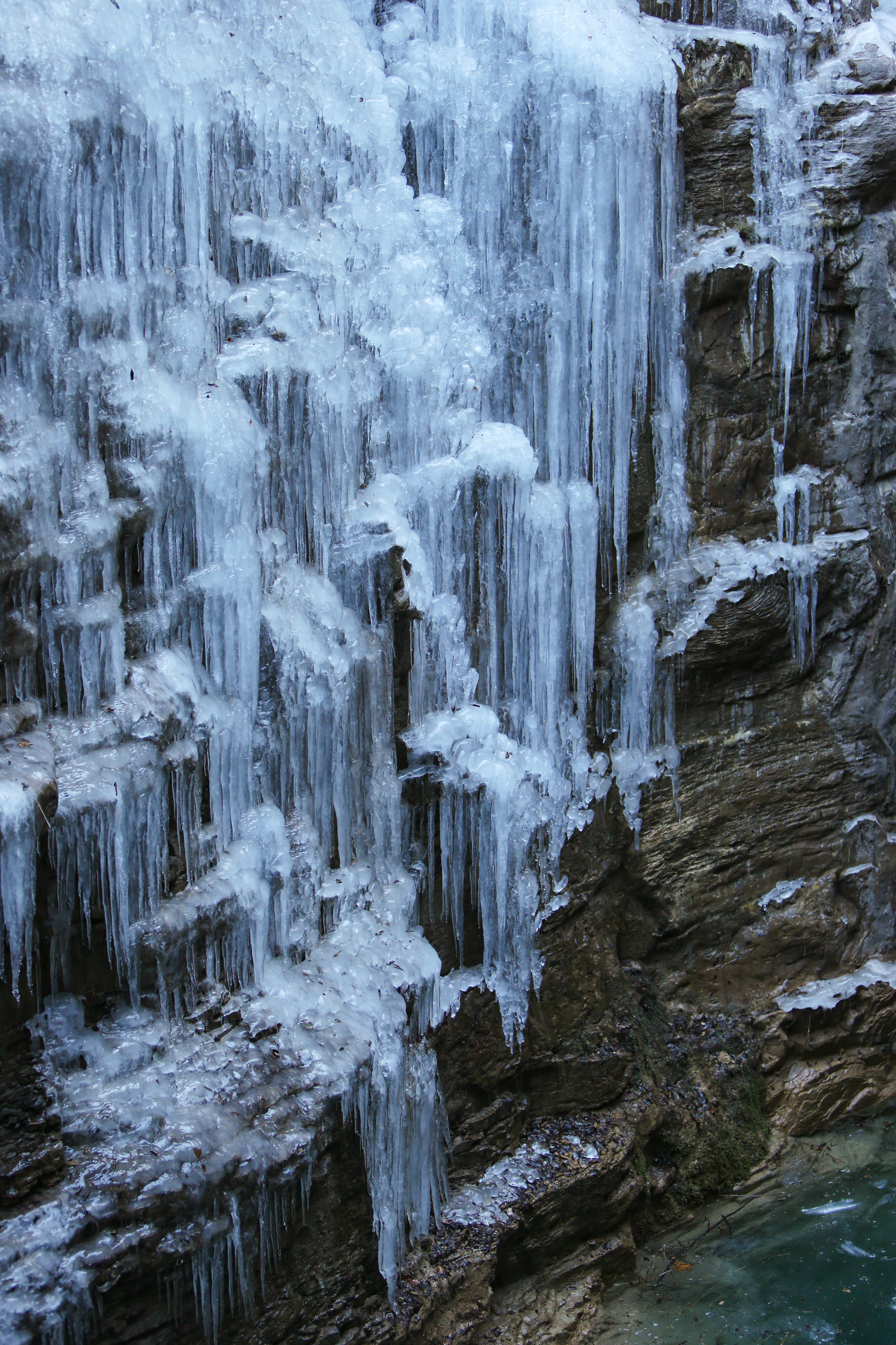 博山镇门峪风景区冰瀑图片