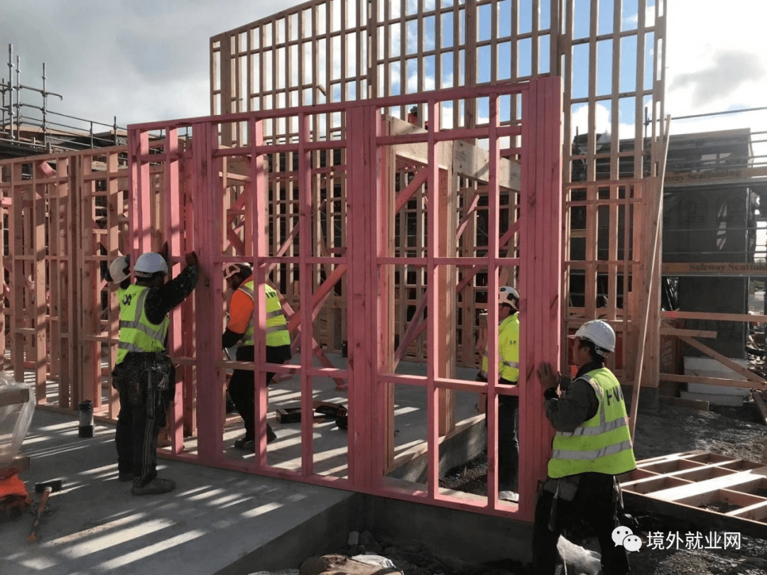 招聘新西兰全俱得建筑工项目