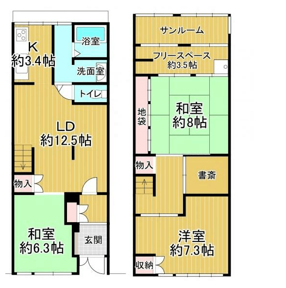 日本一户建经典户型图图片