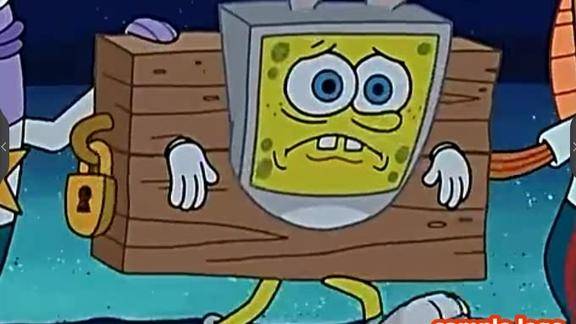 海绵宝宝被警察戴上了新手铐