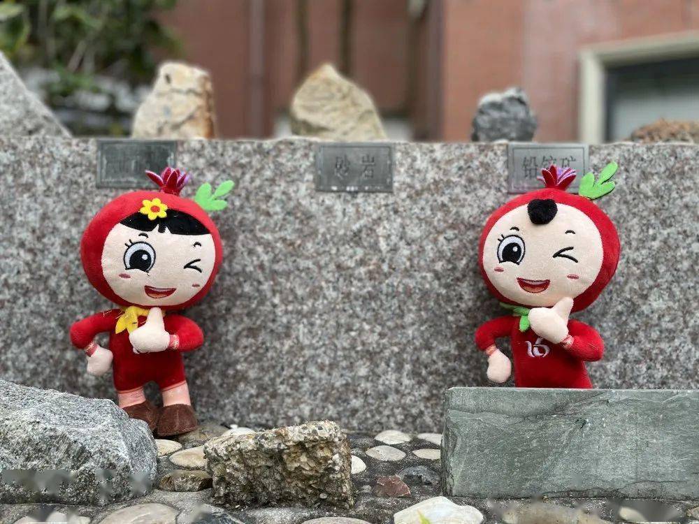 十六中吉祥物石榴仔石榴妹萌空出世与您相约烟山杯舞台