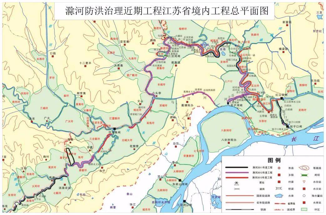 滁州江淮分水岭路线图图片