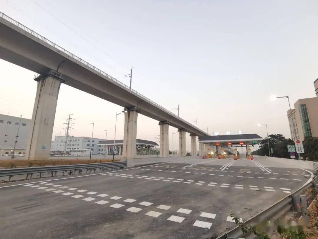 重磅深圳外环高速今天正式通车沙井北入口曝光