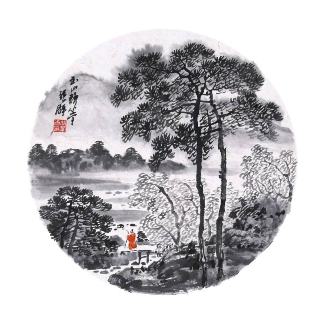 张铁梅书法作品张玉峰山水作品朱满林作品