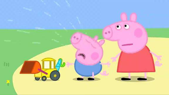 小猪佩奇佩奇一家回家路上又被公牛先生拦下这次是电缆出问题