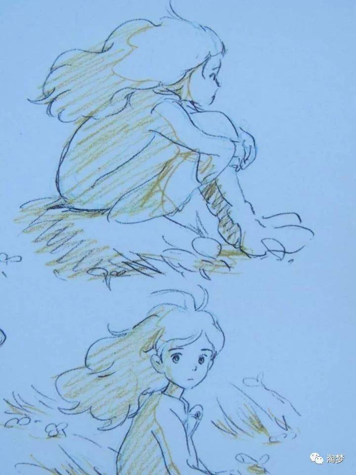 宫崎骏原画手稿赏析丨鲜赏
