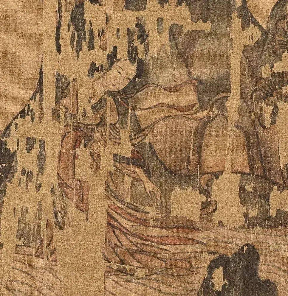 辽宁省博物馆藏,南宋高宗时期佚名《洛神赋图》局部