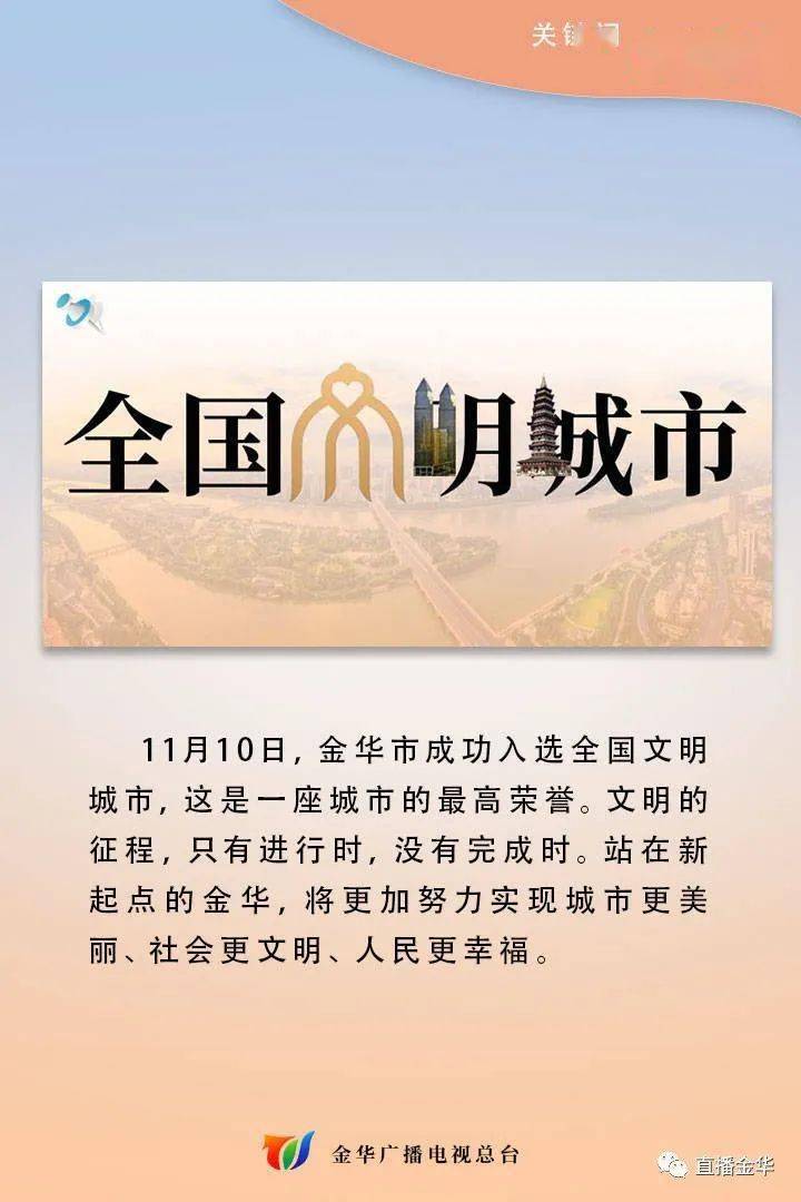 金华欢迎您海报图片