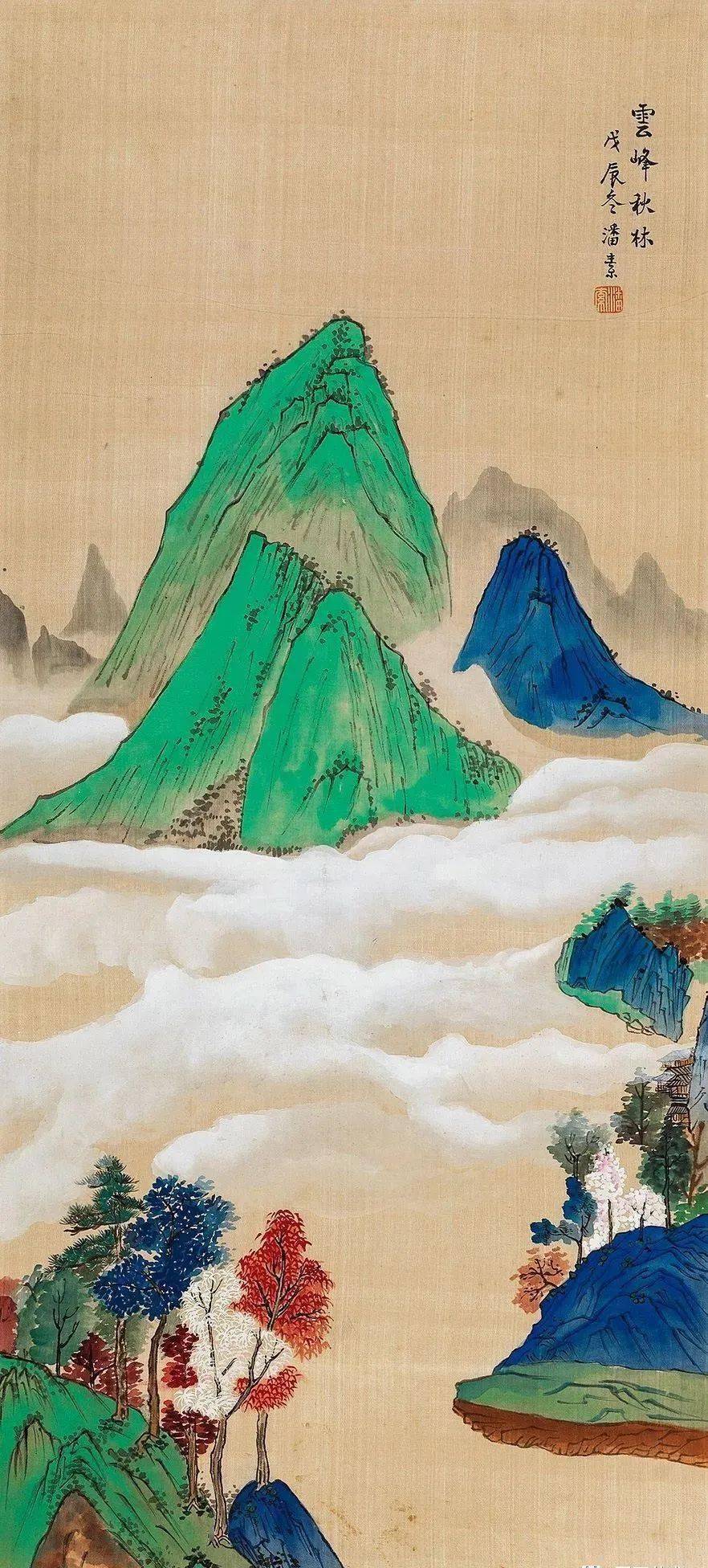 素韵流芳的青绿山水画神韵高古直逼唐人