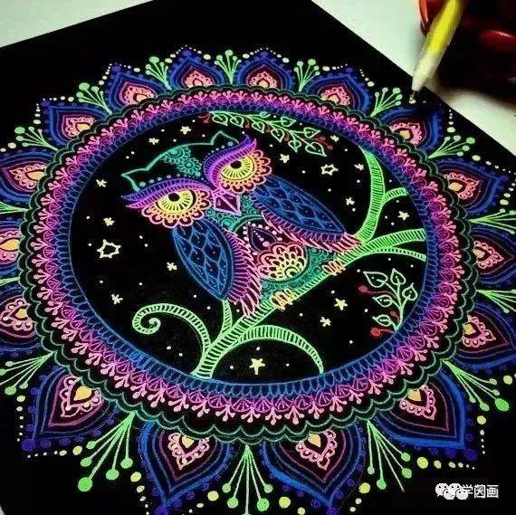 给禅绕画点颜色看看