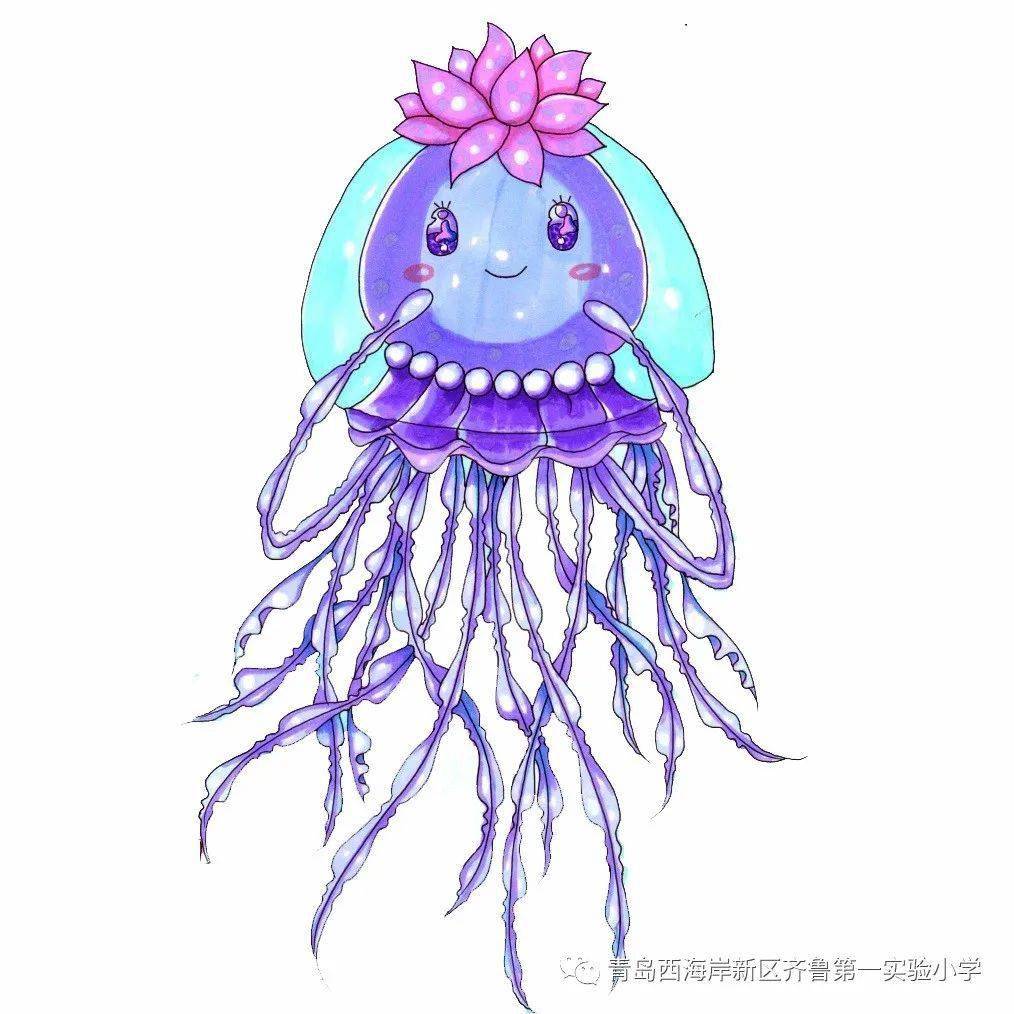 "梦幻水母馆"卡通形象设计大赛网络投票开始啦~|齐鲁实小海洋教育