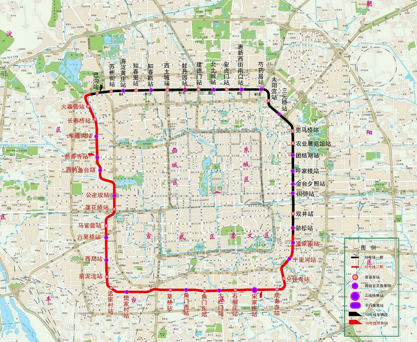 海淀北部地铁规划M29图片