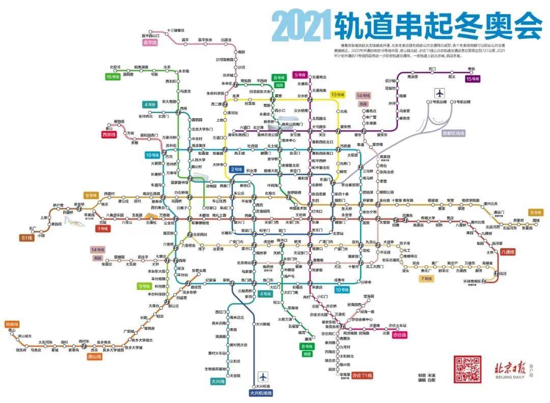 今日起已購火車票免費退票附2021北京軌道交通圖