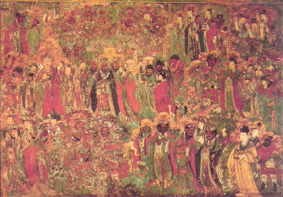 石家庄毗卢寺壁画儒释道三教聚一堂