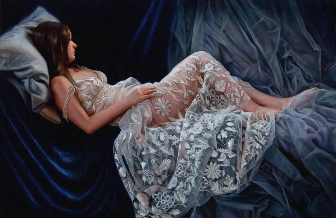 她用女画家特有的敏锐和细腻,画出如此唯美动人的画面_手机搜狐网