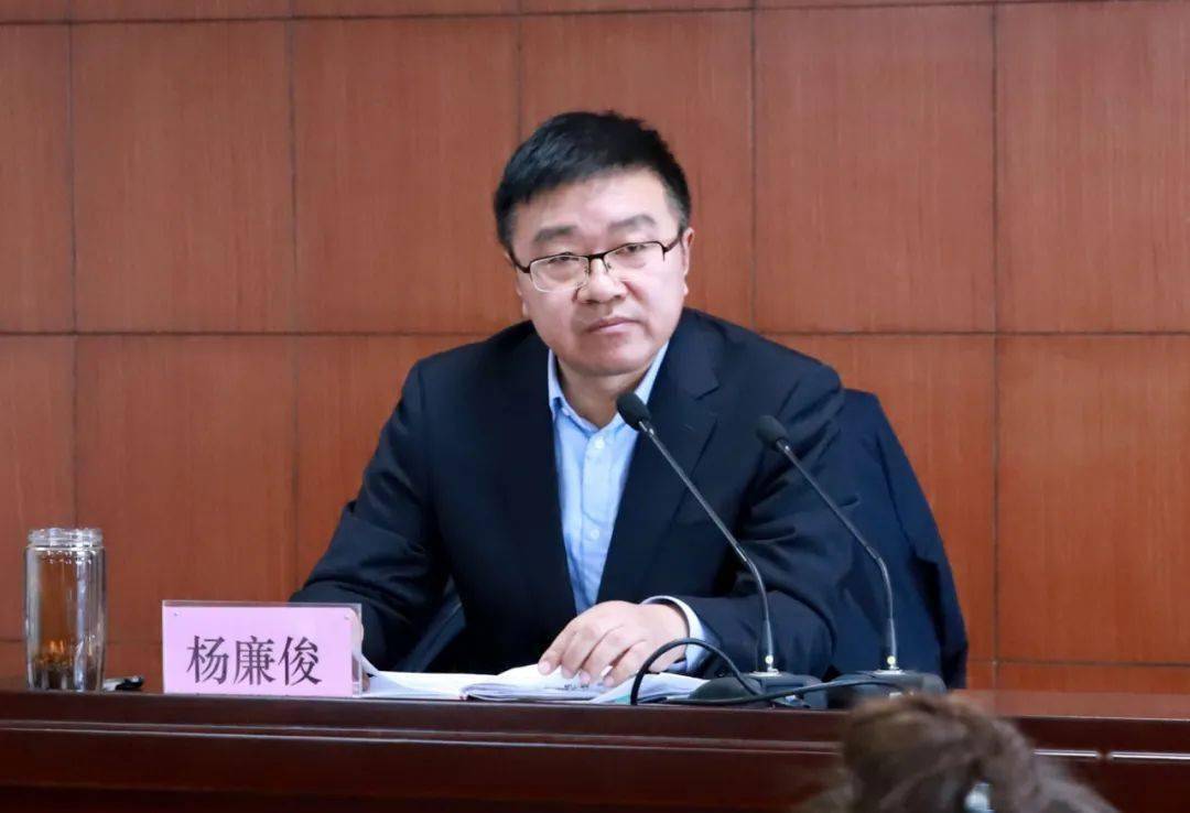 镇党委书记杨廉俊出席会议并讲话.