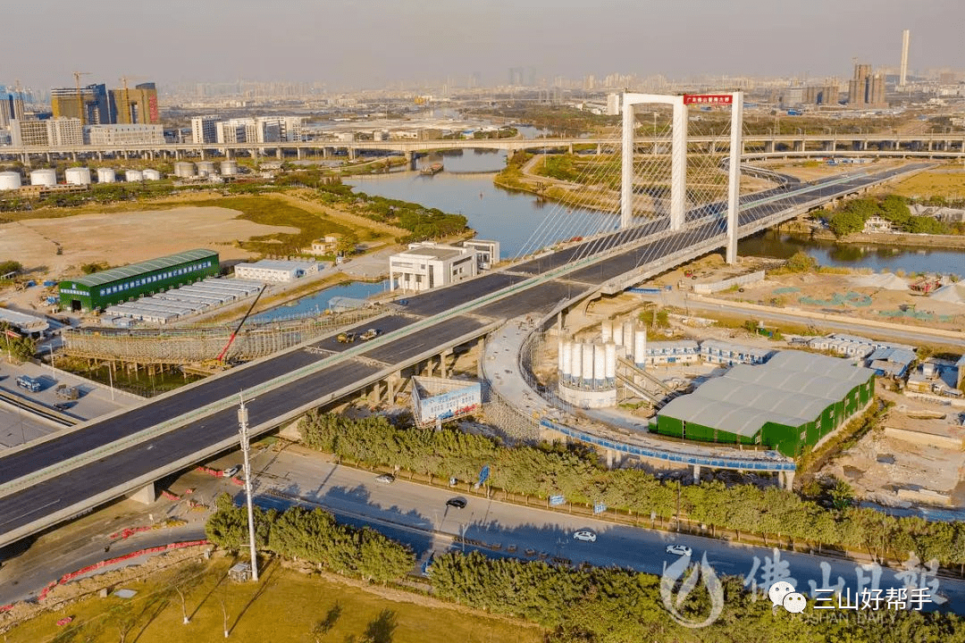 三山新城海浦大桥动工图片