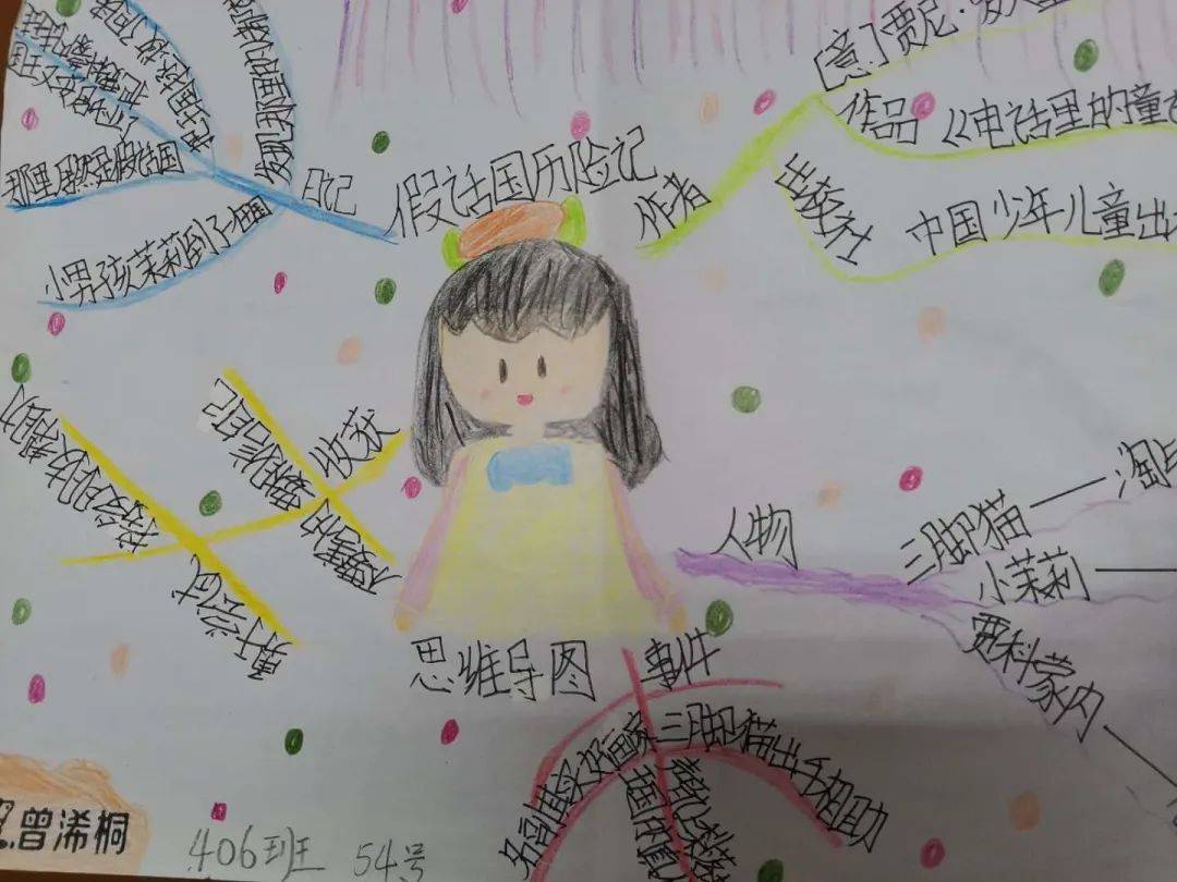 丹霞小学用思维导图指导学生阅读整本书