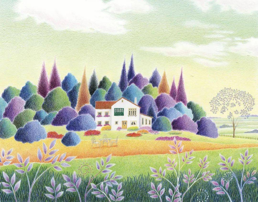 分享 日本画家渡辺美香子彩铅画作 鲍勃 迪伦