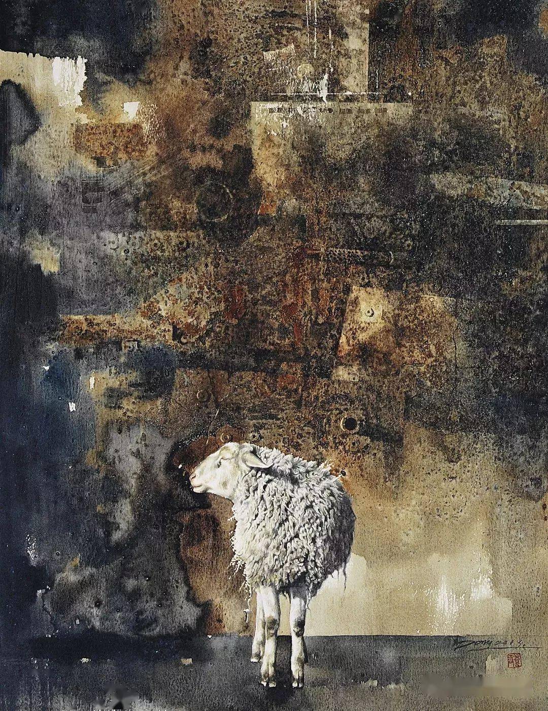 惊艳画坛的羊_cm