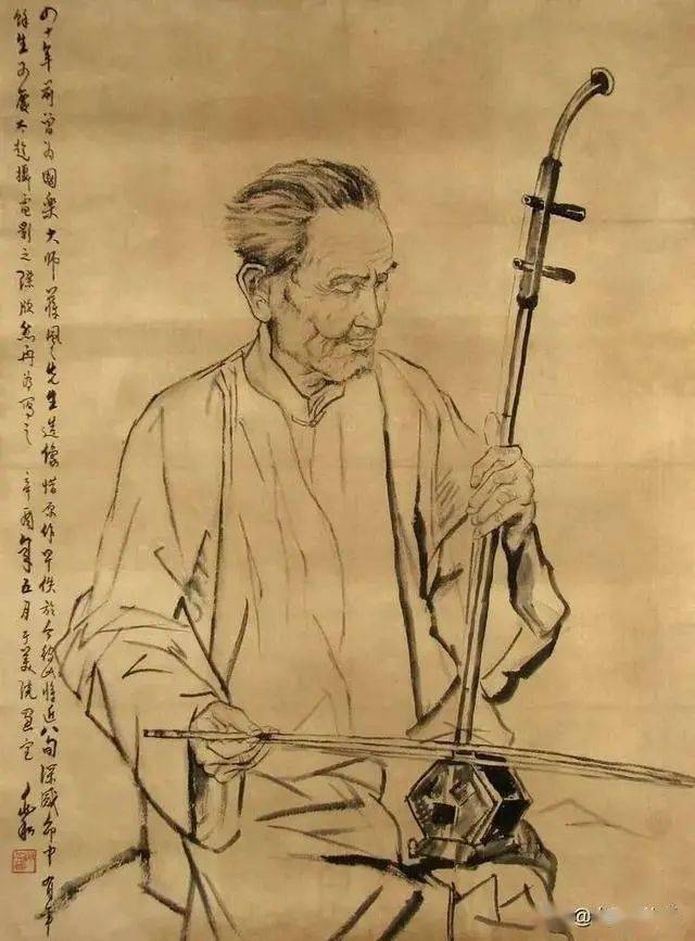 蒋兆和水墨人物画画风质朴深邃
