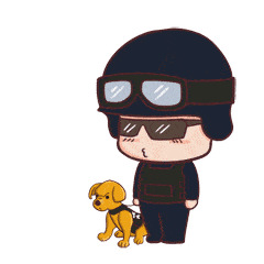 "听到口令,一头马犬迅速穿过"涵洞",跳上三个1.