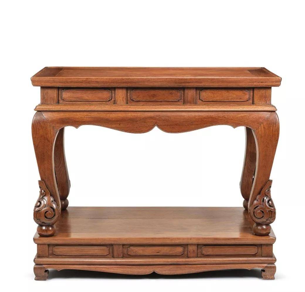 明末清初 黄花梨架几案