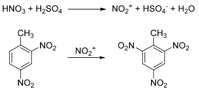 甲苯的硝化反应图片