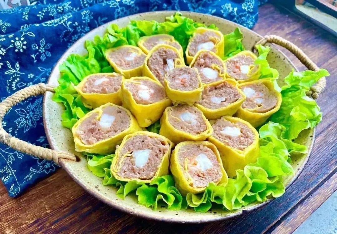 虾仁蛋卷鲜香弹牙营养又好吃
