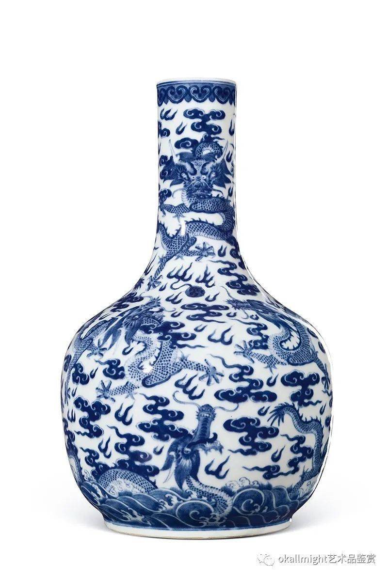 中国古玩青花染付鳳凰紋花瓶高約34cm 大清光緒年製唐物t96563-