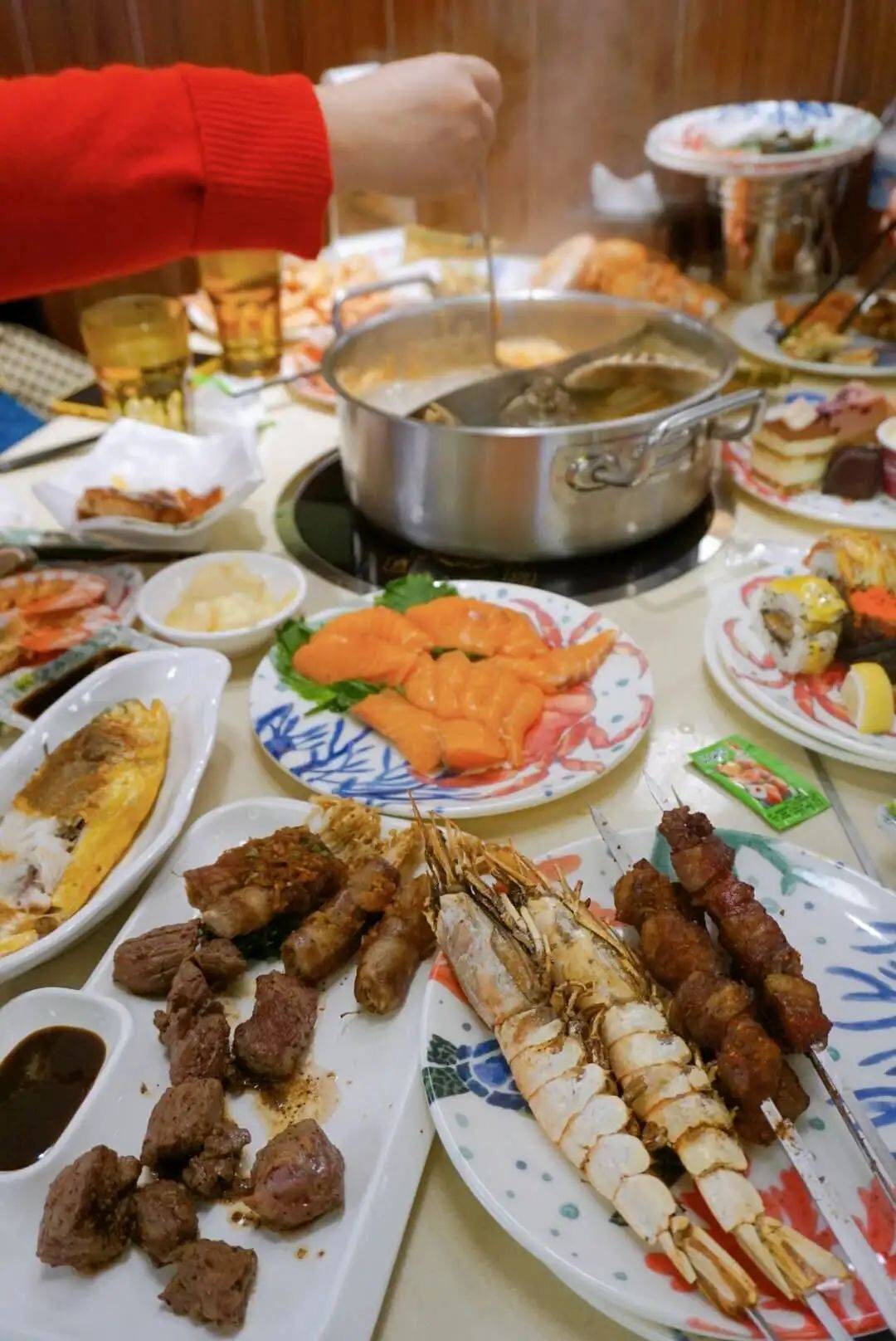 新玛特5楼新店开业118元位海鲜自助性价比之王上百种海鲜日料铁板烧