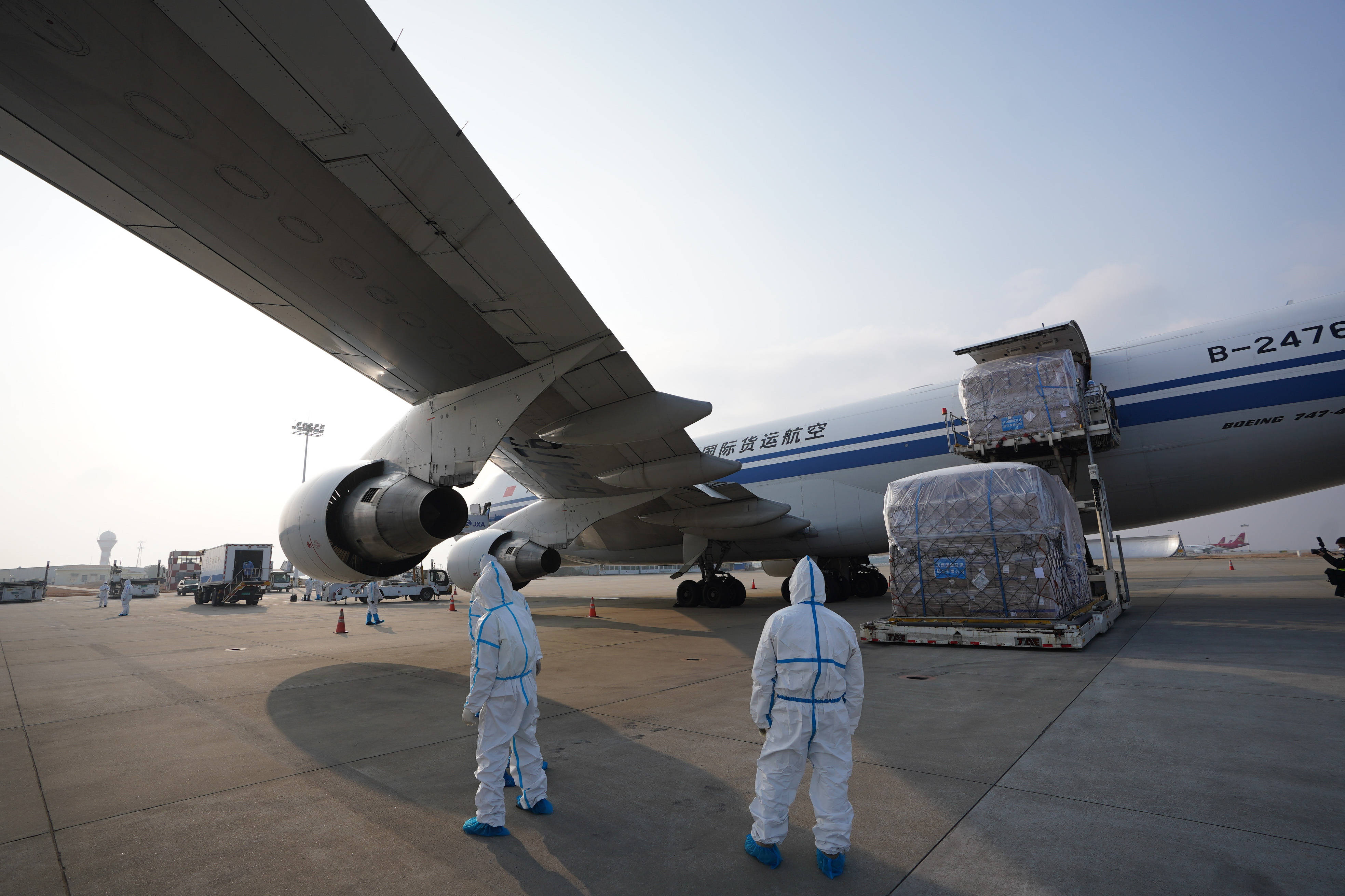 国际货运航空公司首航这是1月23日在南昌昌北国际机场拍摄的执飞货机