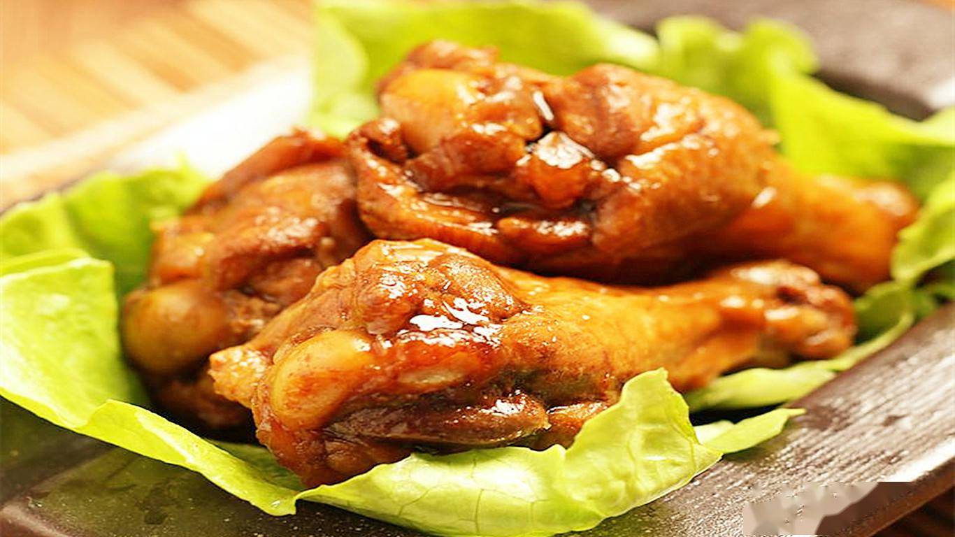美食湖南经典湘菜秘制鸡腿外酥内嫩味美鲜香扑面而来