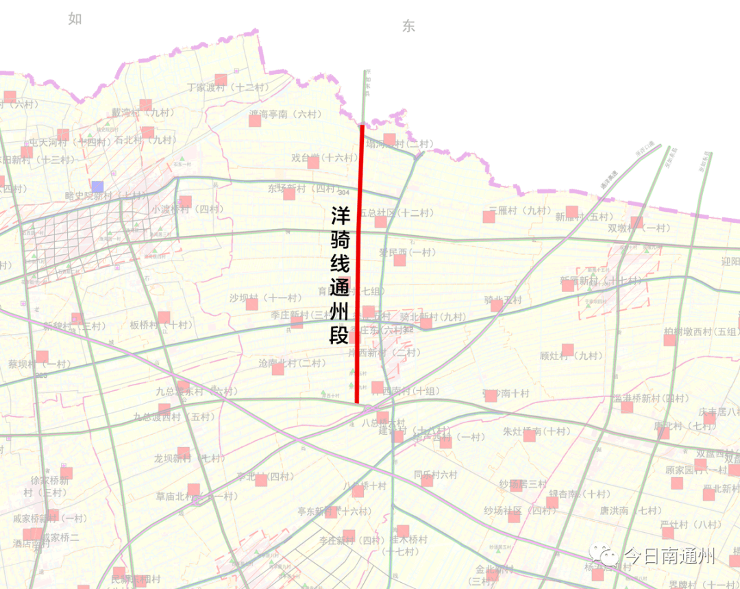 如东大豫镇道路规划图片
