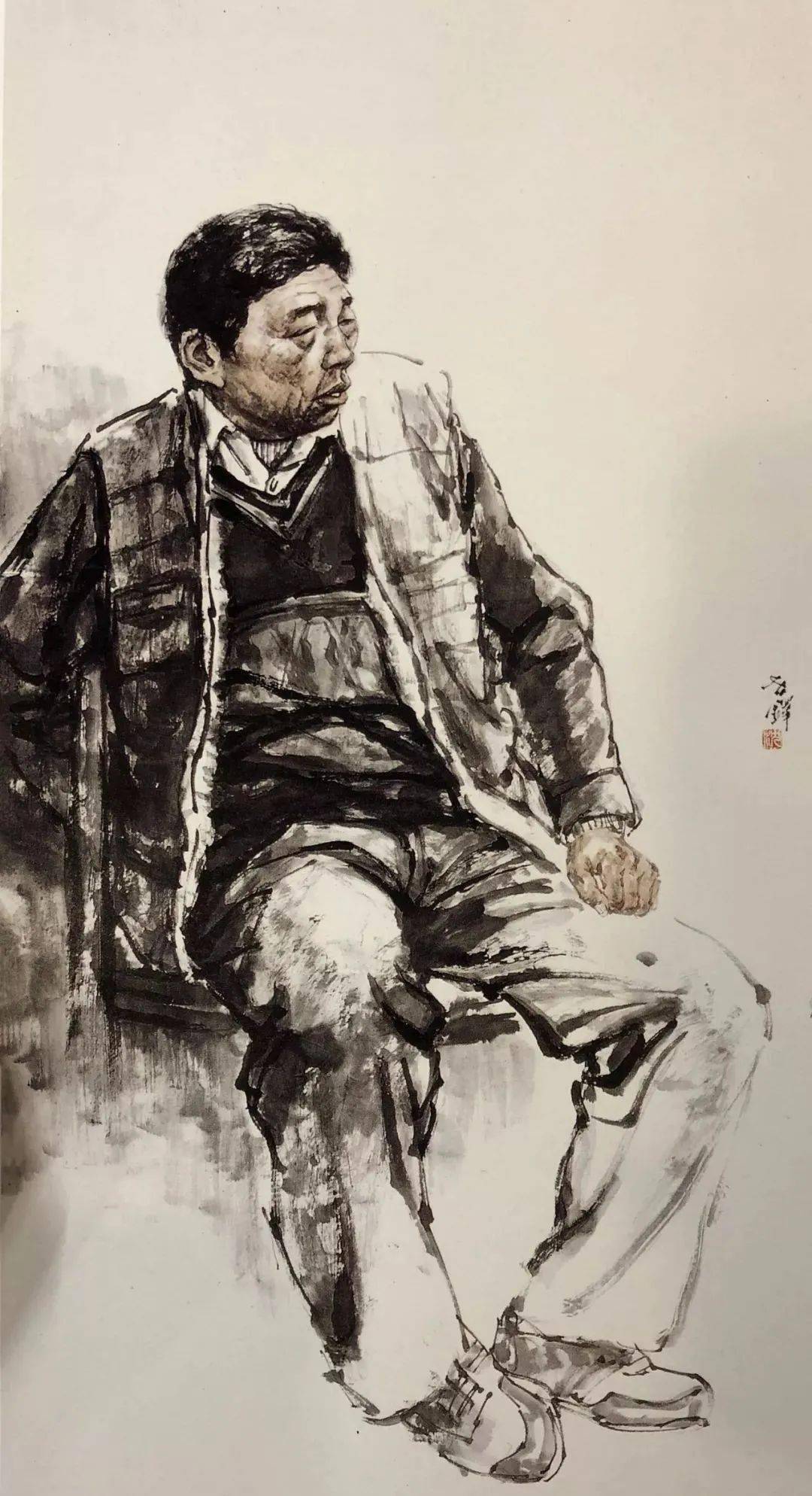 校考秘籍从国画人物的笔墨中学习素描全身像对画面整体的把控