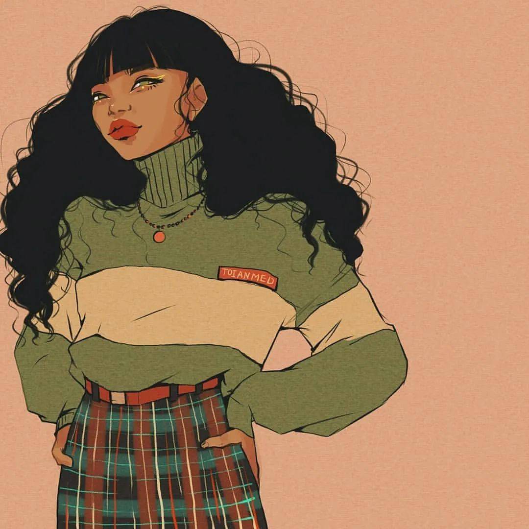 荞头插画分享第243期吉尔吉斯坦插画家toianmed