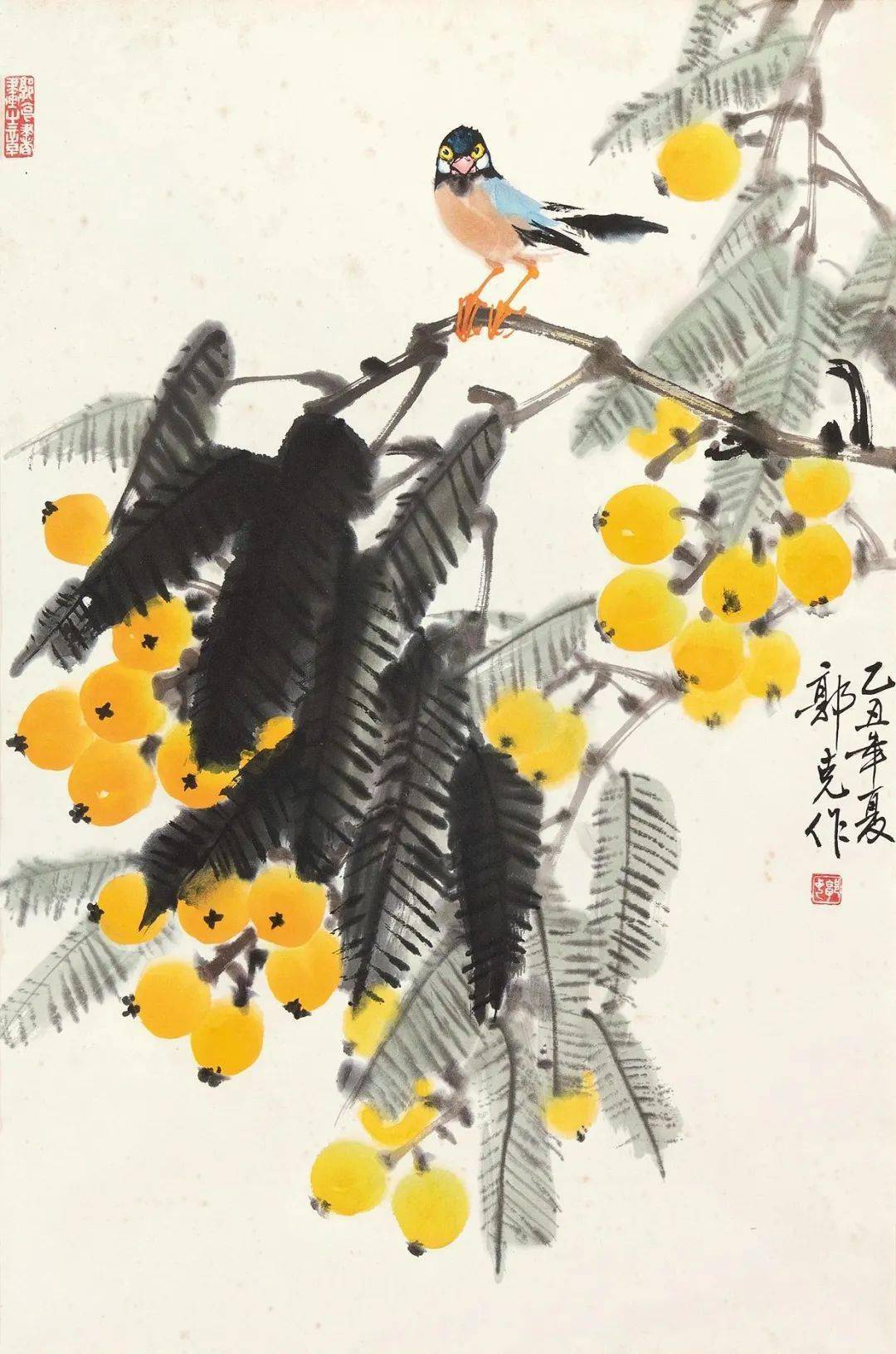 无言的花鸟,在他笔下充溢着动人的情韵_郭克