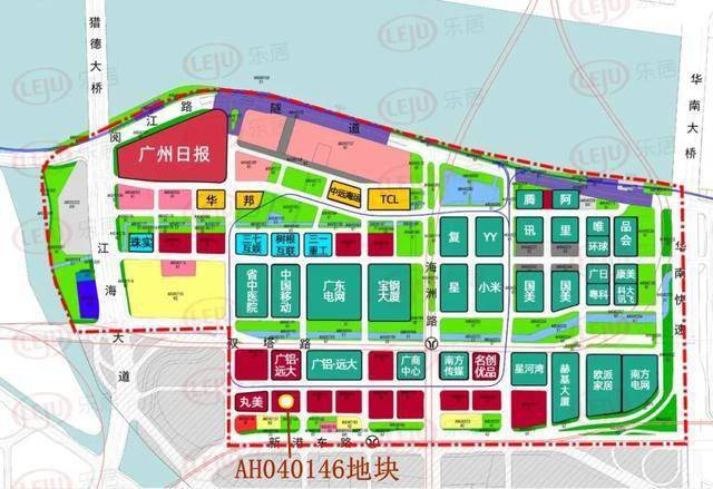 广州超12亿挂2宗地琶洲西区商地需引进企业总部