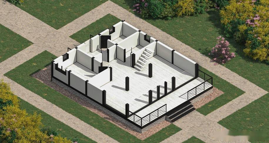 为自己在乡下设计建造一栋简单的现代木屋住宅_木结构