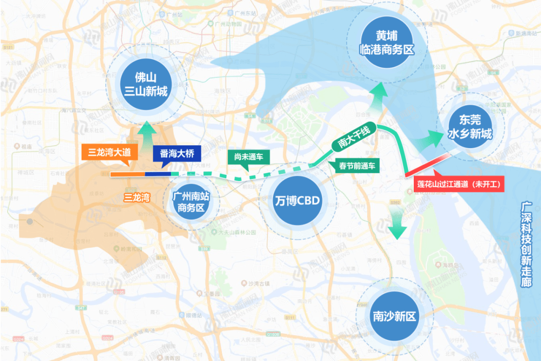 刚刚,番海大桥通车!一桥连接广佛东西大动脉!