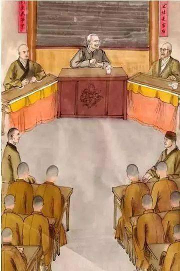 大师西逝后,原中国佛教协会会长赵朴初经常来灵严山寺拜谒并指导灵严